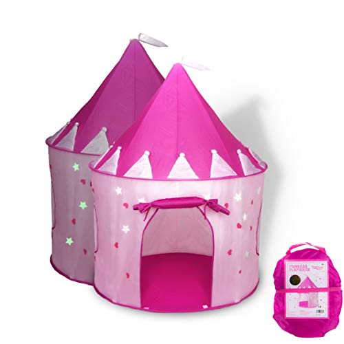 FoxPrint Princess Castle Play Tent with Glow in the Dark Stars
