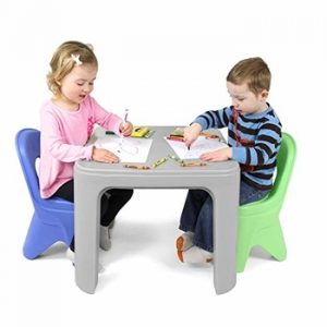 Simplay3 Kids Durable Play Around Table and Chair Set