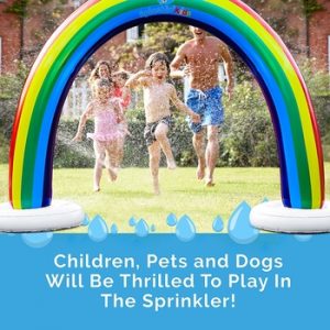 Splashin’ Kids Outdoor Rainbow Sprinkler