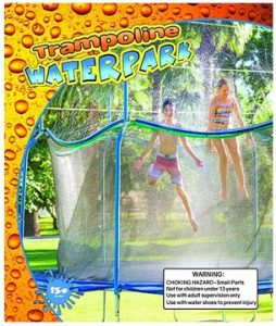 Trampoline Waterpark Kids Fun Summer Outdoor Water Game Sprinkler