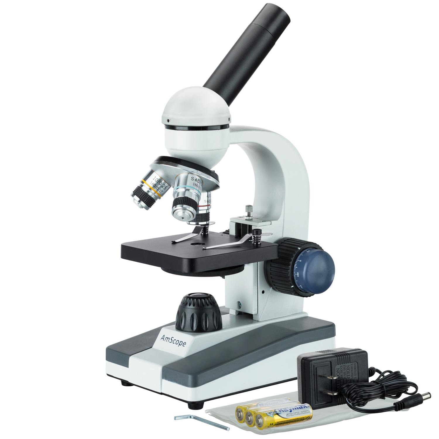 AmScope M150C-PS25 Compound Monocular Microscope